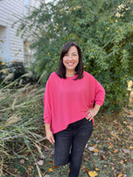 Dolman Sleeve Top- Coral