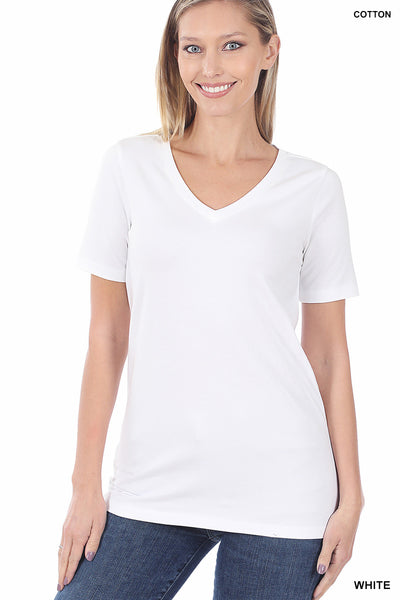 Perfect Little V-Neck Tee White