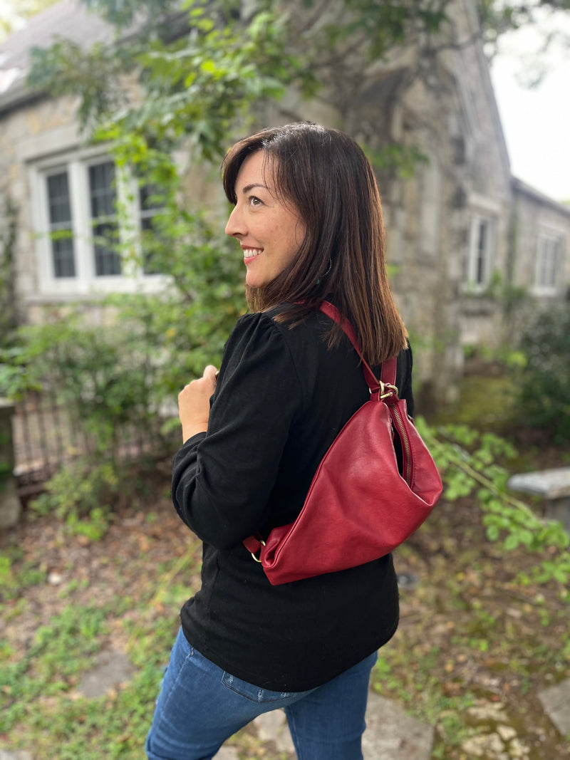 Convertible Backpack- Ruby