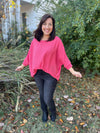 Dolman Sleeve Top- Coral