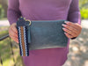 Convertible Wristlet & Wallet- Blue