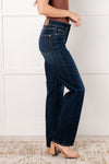 JUDY BLUE Alaina High Rise Classic Straight Jeans