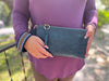 Woven Wristlet Keychain- Navy & Neutral