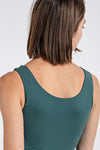 Butter Soft Reversible Tank-Everglade Green