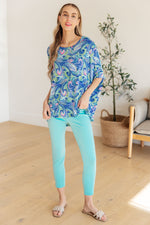 Essential Blouse in Painted Blue Mix