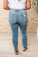 JUDY BLUE Frankie High Waist Distressed Boyfriend Jeans