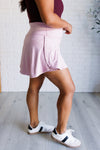 Full Force V Shaping High-Waist Skort in Mauve Peony