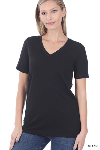 Perfect Little V-Neck Tee Black