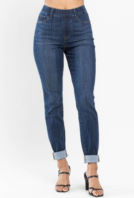 JUDY BLUE Pull On Slim Fit Jeans