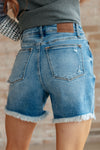 JUDY BLUE Kara High Rise Rigid Magic Button Fly Cutoff Shorts