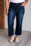 JUDY BLUE Madeline High Rise Cropped Wide Leg Jeans