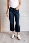 JUDY BLUE Madeline High Rise Cropped Wide Leg Jeans