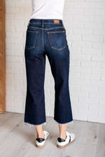 JUDY BLUE Madeline High Rise Cropped Wide Leg Jeans