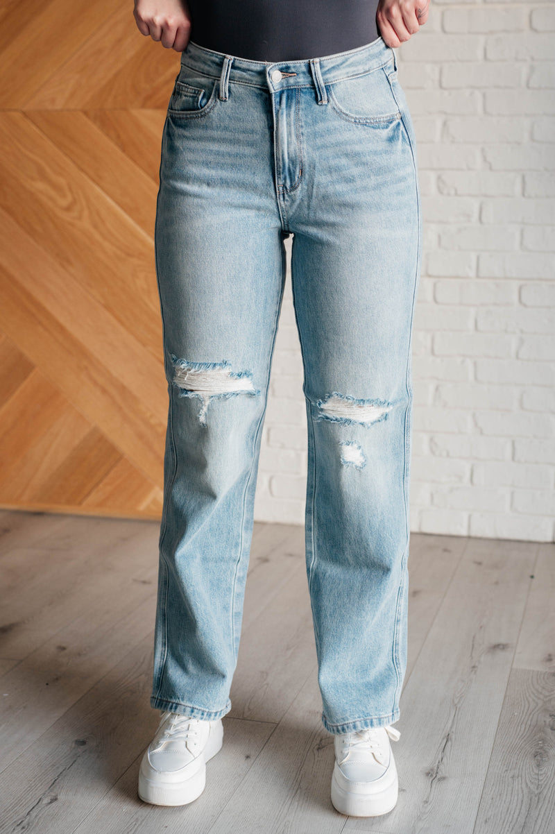 JUDY BLUE Patricia High Rise Rigid Magic 90's Straight Jeans