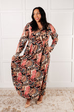 Send it Over Faux Wrap Maxi Dress