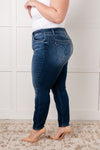 JUDY BLUE Skylar Mid Rise Thermal Vintage Skinny Jean