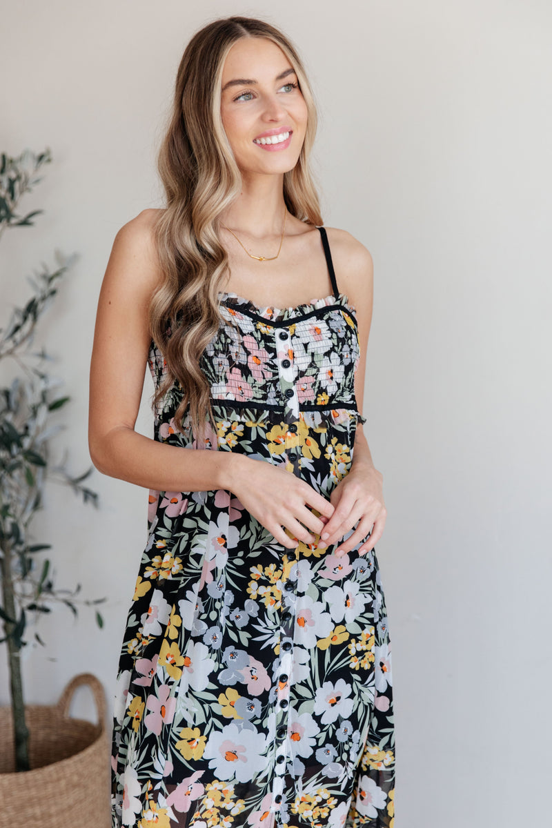 Up From the Ashes Floral Maxi Dress