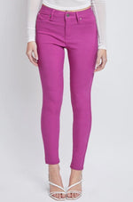 Hyper Stretch Skinnys- Berry Rose