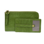 Convertible Wristlet & Wallet- Green