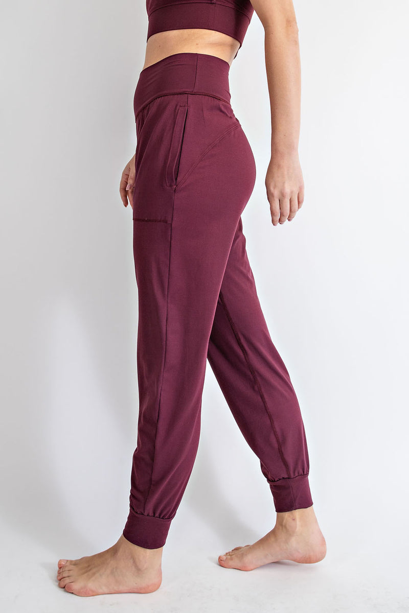 Butter Soft Joggers- Wine