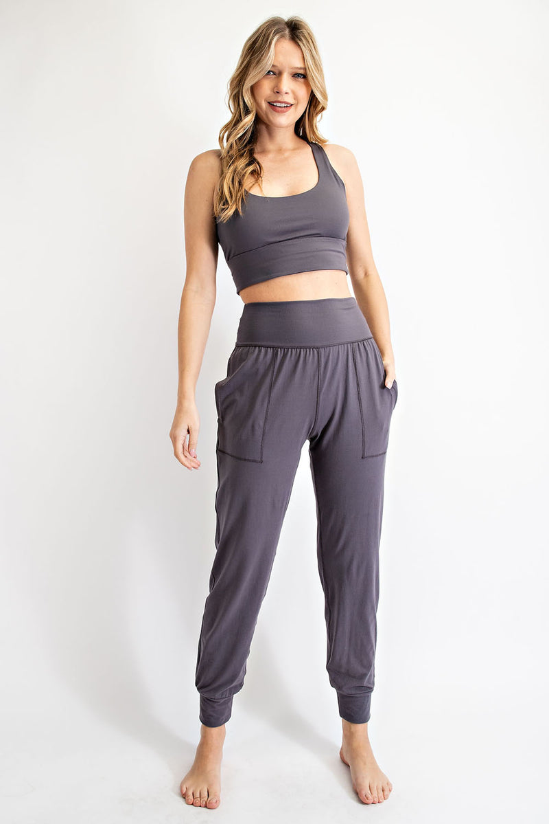 Butter Soft Joggers- Charcoal – Carma's Cheerful Boutique