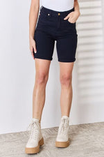 JUDY BLUE High Waist Tummy Control Bermuda Shorts