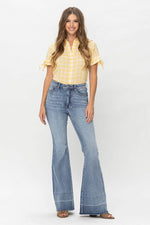 JUDY BLUE Tummy Control Release Hem Flares