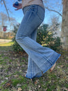 JUDY BLUE Tummy Control Release Hem Flares