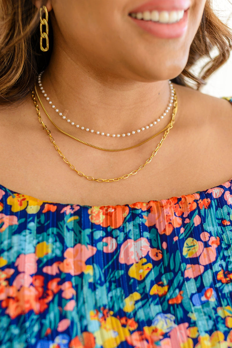 Triple Threat Layered Necklace