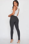 Hyper Stretch Skinnys- Charcoal