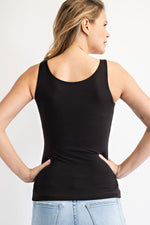 Butter Soft Reversible Tank- Black