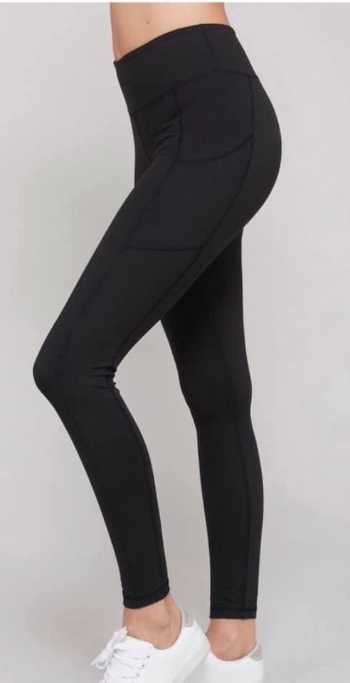 Black Side Pocket Leggings