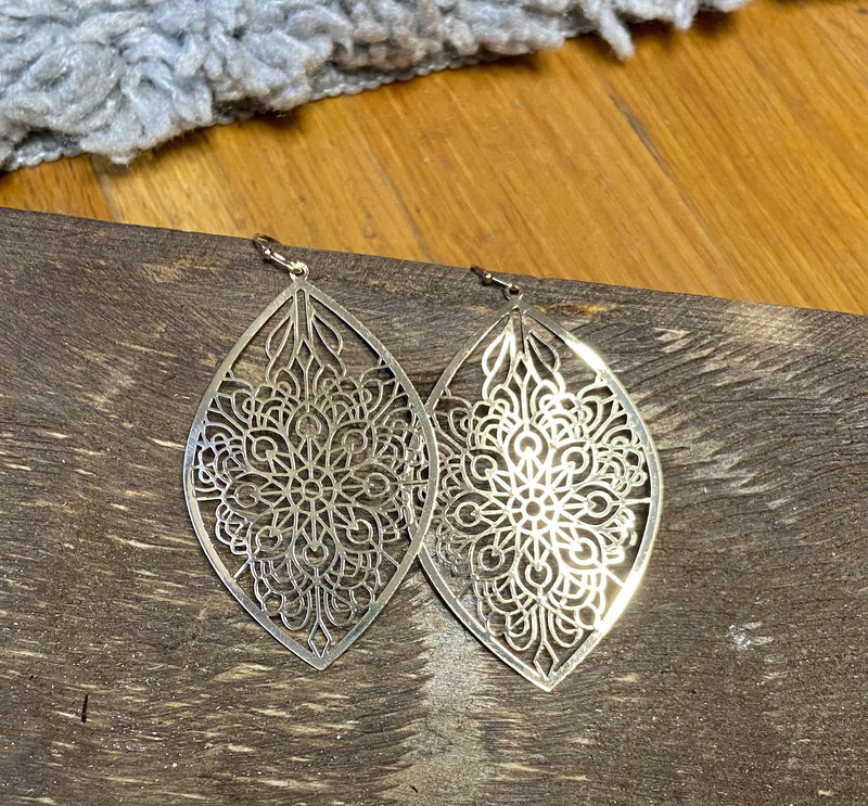 Gold Filigree Earrings