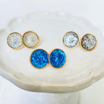 Sparkly Druzy Studs