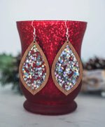 Inset Teardrop Earrings