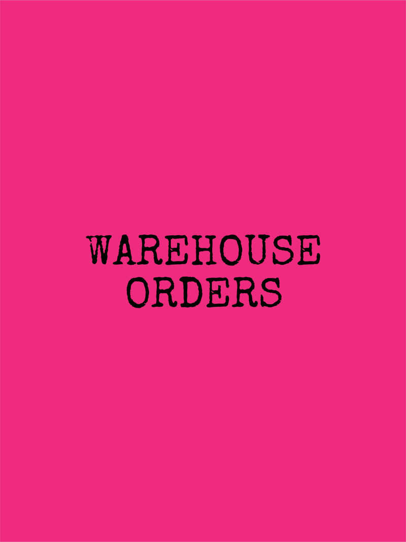 PREORDER WAREHOUSE ORDERS