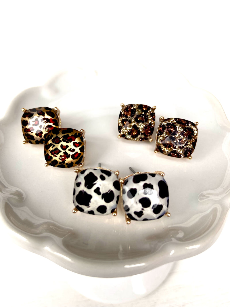 Animal Stone Studs