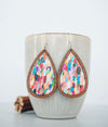 Inset Teardrop Earrings