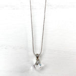 Large Crystal Cube Necklace