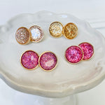 Sparkly Druzy Studs